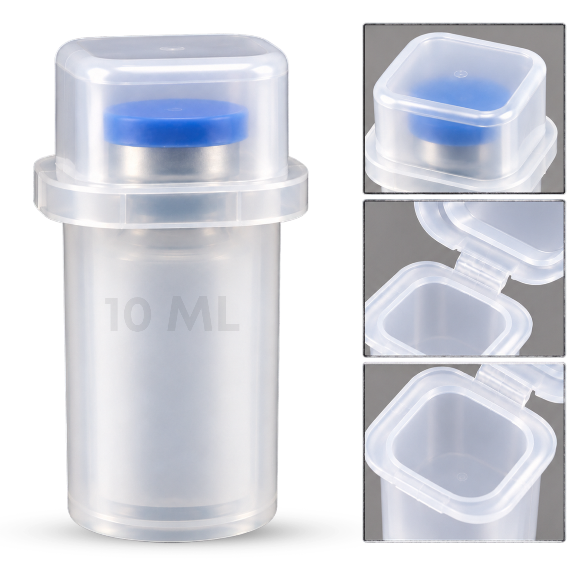 10mL Flip-Top Container- 50 Pack